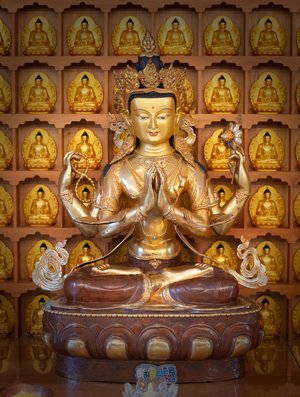 Eine Woche lang Meditation auf den Buddha des Mitgefühls