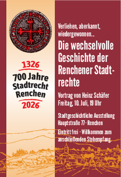 Die wechselvolle Geschichte der Renchener Stadtrechte